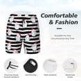 thumbnail image 3 of Balery Cute Chicken Mens Swim Trunks Swim Shorts for Men Quick Dry Inseam Beach Shorts with Compression Liner Pocket-Medium, 3 of 9