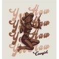 thumbnail image 4 of Yeehaw! Pin Up Cowgirl Adult Sand Long Sleeve Hoodie-Small, 4 of 4
