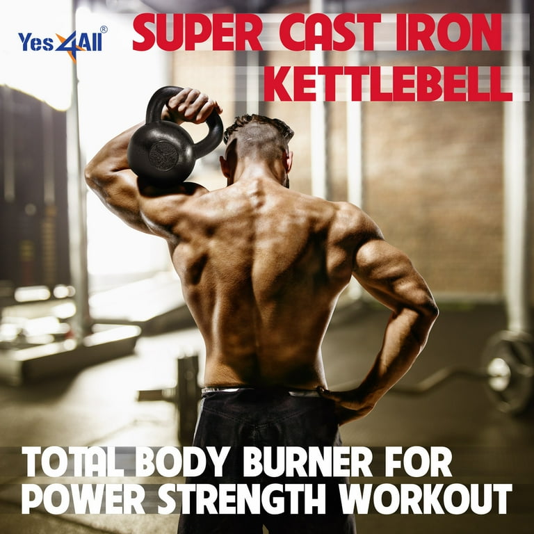 Yes4all solid online cast iron kettlebell