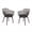 Dark Brown, variant on Aoodor Modern Dining Chairs Set of 4, Weather-Resistant Plastic Cafe Chairs with Ergonomic Back and Non-Slip Pad, Suitable for Patio, Restaurant, Yard, Porch, Balcony, Grey