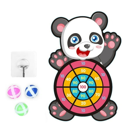 ISHANTECH 1 Set Portable Dart Board Toy Kit Shooting Sticky Target Toy Kids Toys
