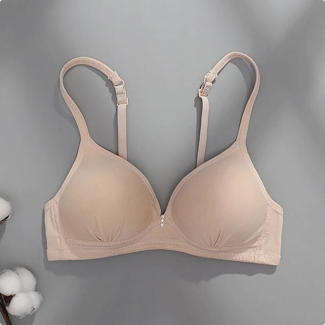 Karight Women's No Underwire Adjustable Straps Bralette Push Up Lifting Full Coverage Bra Lightweight Breathable Everyday Bra