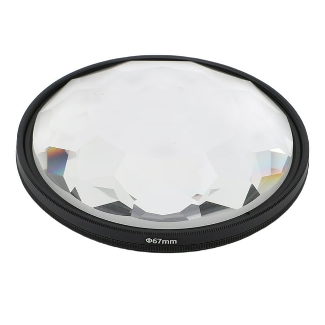 Filtre d'Objectif Prismatique Kaléidoscope, Filtre d'Effets de Verre Cristal Prismatique pour Photographie, Sujets de Multi-Réfraction pour Reflex Numérique, Sans Miroir, Appareils Photo pour Téléphone Intelligent