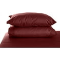 thumbnail image 4 of The Great American Store Queen Pillow Case Set Of 2 Solid Burgundy 100% Brushed Microfiber, Soft and Cozy, Wrinkle, Fade, Stain Resistant with Envelope Closure, 4 of 5