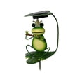 thumbnail image 2 of Frog Figurine Garden Solar Stake Light,Frog Solar Lights Outdoor Decorative,Bright Light Eagle Statue for Garden,Lawn,Patio,Yard Decoration, 2 of 6