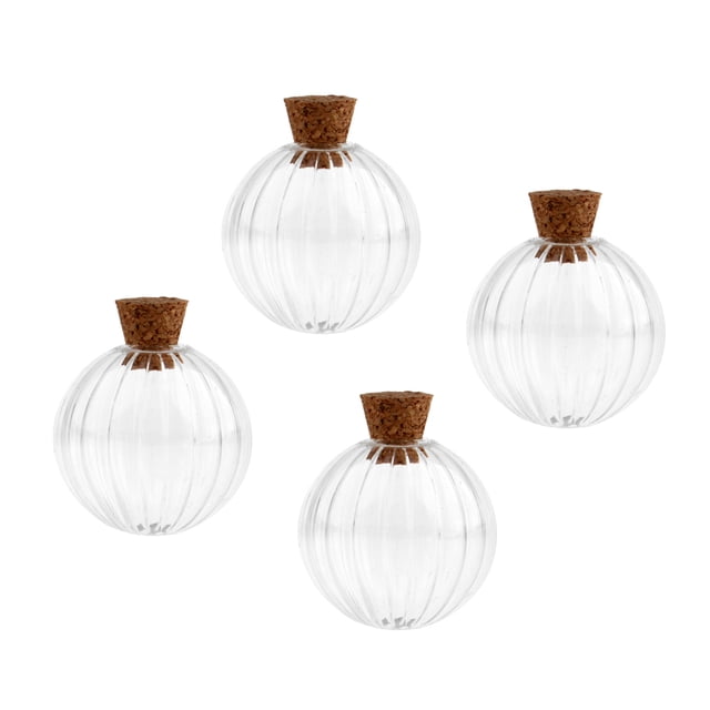 Frascos vacíos de pequeños transparentes de 6 piezas DIY con mensaje de 30mm Zulema Deseos de botellas con corcho