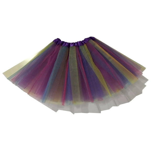 Dpytoraw Skirt European And Mesh Skirt Adult Skirt Ballet Skirt A-Line Skirts for Women Purple