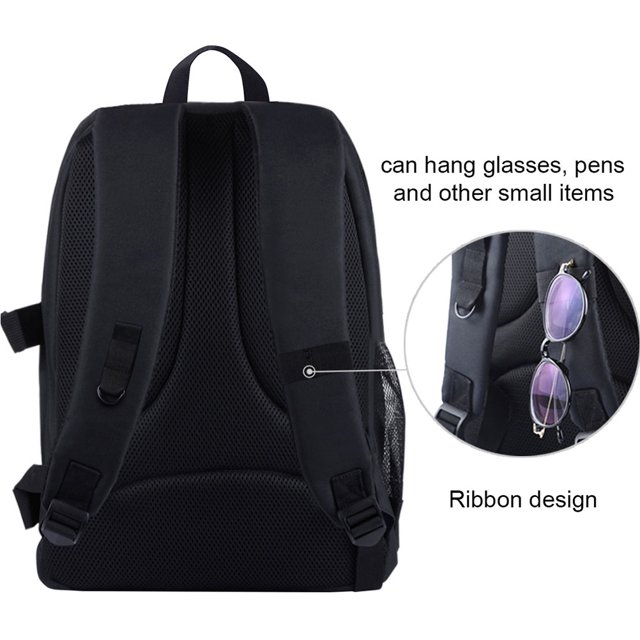Mochila para cámara Mochila profesional impermeable de gran capacidad para cámara con orificio para auriculares de carga para accesorios de trípode de cámara