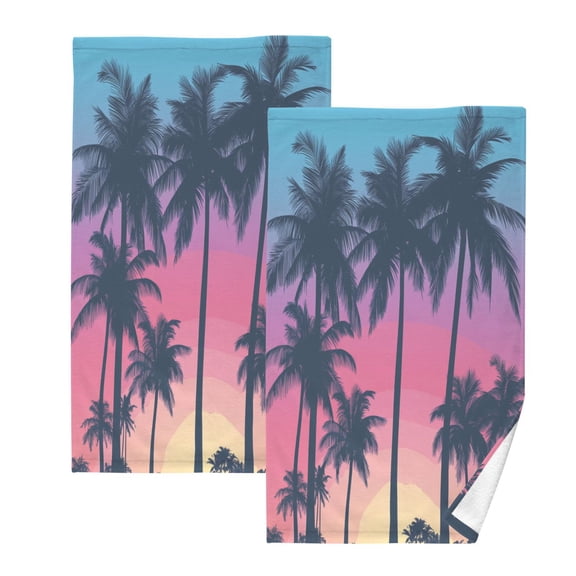 BZSMCE Face Towel Hand Towel Bath Towel Cotton Bath Towel Sets Hand Bath Towels Fashion Twilight Oasis Pattern