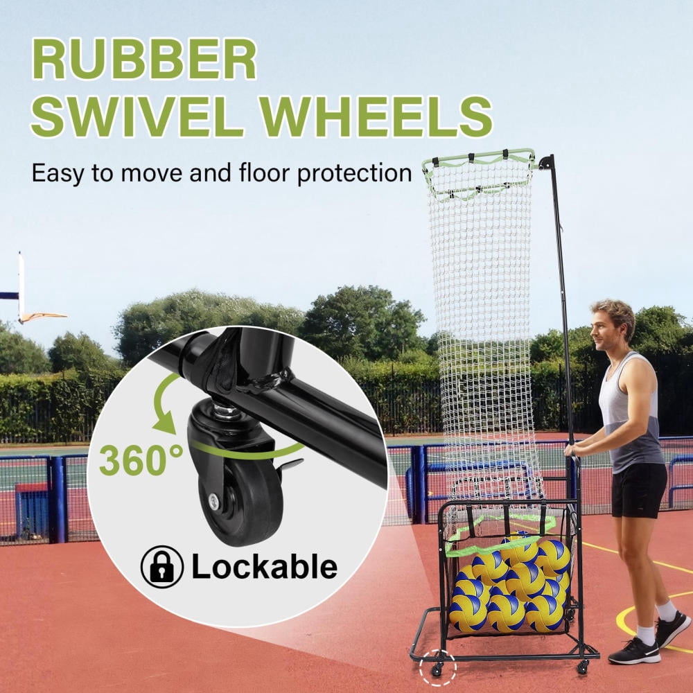 Volleyball Training Net, Volleyball Training o n Hitting Angle Trainer, Volleyball Setter Training Equipment, Adjustable Height Angle Practice Volleyball Net for Indoor and Outdoor Practice