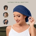 thumbnail image 3 of Mulberry Silk Bonnet for Sleeping Women, 22 Momme 100% Silk Lining Hair Wrap for Sleep, Adjustable Night Cap Slouchy Beanie Hat for Curly Hair(1Pcs,Pink), 3 of 8