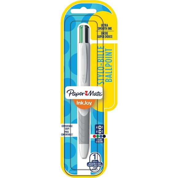 Bolígrafo Kilométrico Paper Mate Inkjoy Quatro Colores Básicos