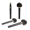 thumbnail image 3 of Clavijas de afinación para violonchelo, ajuste fino y suave, piezas de accesorios de cuerdas orquestales de madera de ébano, 4 Uds., 3 of 5
