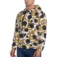 thumbnail image 3 of Fotbe Men's Hoodie with Snake And Rose Pattern - Kangaroo Pocket Pullover Hooded Sweatshirt, Perfect for Daily Wear, Travel, and Home-X-Large, 3 of 7
