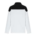 thumbnail image 4 of SCSAlgin Women Long Sleeve Denim Patchwork Tops Loose Fit Color Block Pullover Sweatshirt Retro Streetwear, 4 of 6