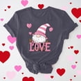 thumbnail image 2 of VKOYWKM Valentines Day Heart Tshirt for Women Cute Love Heart Graphic Tees Valentine Gift Top Short Sleeve Casual Crew Neck Holiday Tshirts, 2 of 7