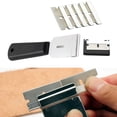 thumbnail image 3 of Stainless Steel Leather Cutter Leather Shovel Replaceable Blade Cutter 5PCS blades, 3 of 6