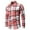 Pink, variant on Men' Plaid Dress Shirt, Classic Long Sleeve Button Down Business Work Casual Slim Fit Plain Flannel Shirts for Men