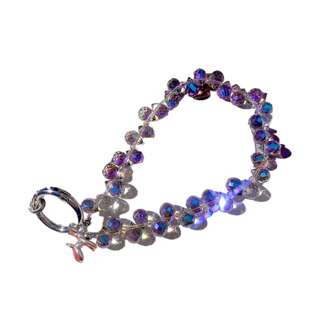 Correa de teléfono de cristal sintético brillante, correa de muñeca para teléfono, cordón con dije brillante y ranura para tarjetas, accesorio de moda, regalo para niñas, mejores amigas