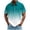 Green, variant on Shirts For Men Gradient Print Short Sleeve Button Collar Casual Summer Golf Style Pullover Shirt For Resort Travel Weekend And Daily Leisure