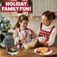 thumbnail image 4 of Waffle Wow! Gingerbread Man Mini Waffle Maker, Haga que esta Navidad sea especial para niños con una linda gofrera de 4 pulgadas, aparato de desayuno antiadherente eléctrico Blanco, 4 of 5