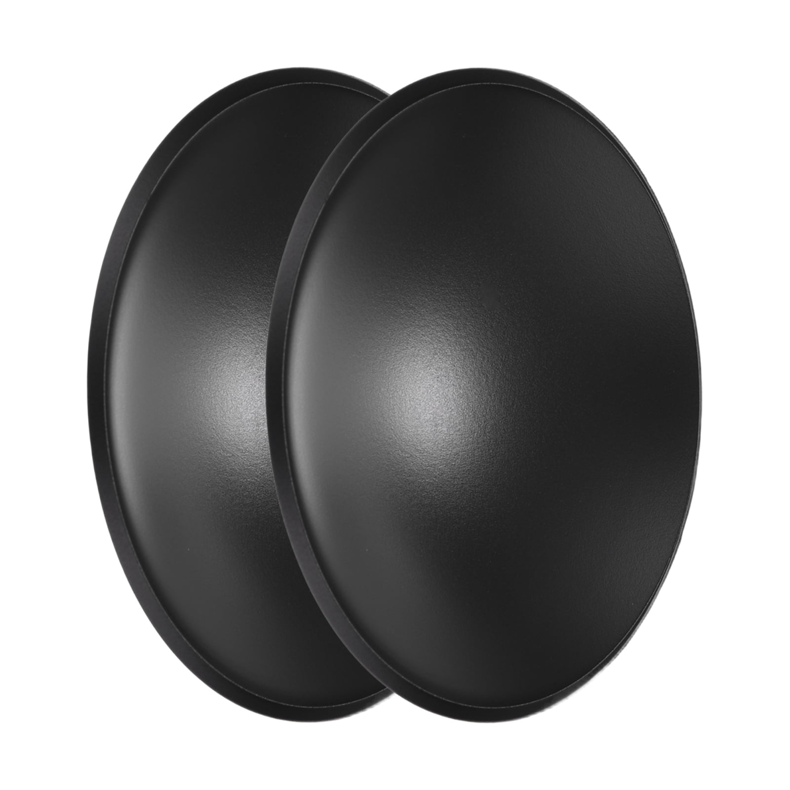 Uxcell 2Pcs PP Speaker Dust Cap 75mm/2.95" OD Black,11mm/0.43" Thickness Subwoofer Plastic Dome Coil Cover Caps Universal Fit for Car Audio Speaker