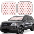 thumbnail image 2 of Daiia Strawberry 2PCS Car Windshield Sun Shade, Foldable Sun Shield for Car Front Window, Auto Sun Blocker Visor Protector Universal for Truck SUV Pickup-Small, 2 of 7