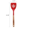 thumbnail image 3 of The Pioneer Woman 10-Piece Silicone and Wood Handle Kitchen Cooking Utensils Set, Red, 3 of 14