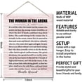 thumbnail image 3 of Zomyto Theodore Roosevelt- The Woman in the Arena Motivational Wall Art Sign, Hanging Printed Wall Plaque Wood Signs 10X 8 inch, 3 of 5