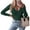 Dark Green, variant on PRETTYGARDEN Long Sleeve Shirts for Women Fall Fashion Going Out Tops Basic Casual V Neck Slim Fitted Y2K Clothes