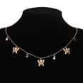 thumbnail image 2 of lionlar Collier Papillon Pendentif Multicouche Délicat Collier Ras du Cou Papillons Doré, 2 of 4