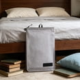 thumbnail image 5 of Nylon Travel Packing Bag Large Size, Waterproof Luggage Organizer Pouch with Zipper, Clothing Storage Cube for Suitcase Travel Home, Gray, 18.1x9.7 Inches, 5 of 6