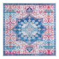 thumbnail image 3 of Unique Loom Renaissance Collection Area Rug - Roma (10' 6" Square Ivory Blue/Black), 3 of 7