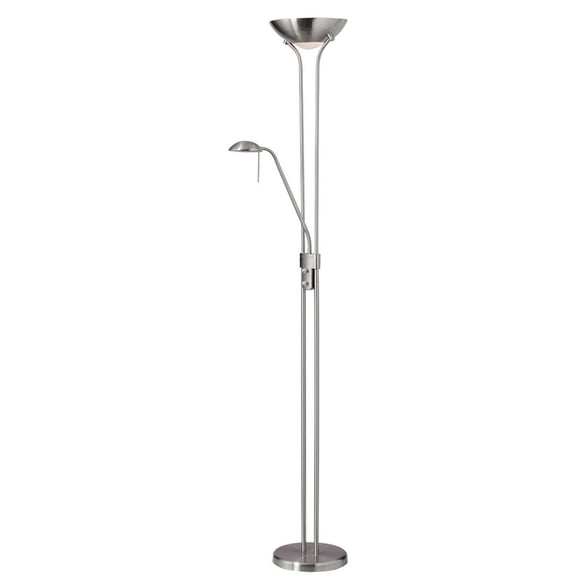 Dainolite 505F-SC Satin Chrome Floor Lamp