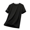 thumbnail image 2 of PNTUTB Men's Summer Sports Casual Quick Dry Top Solid Color Crew Neck Short Sleeve Loose Comfort T-shirt, 2 of 6