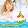 thumbnail image 4 of Light-Up Crocodile Bath Toy with 4 Spray Modes, Floating Sprinkler for Toddlers and Kids Ages 1-8, Multicolor Bathtub Water Toy, 4 of 10