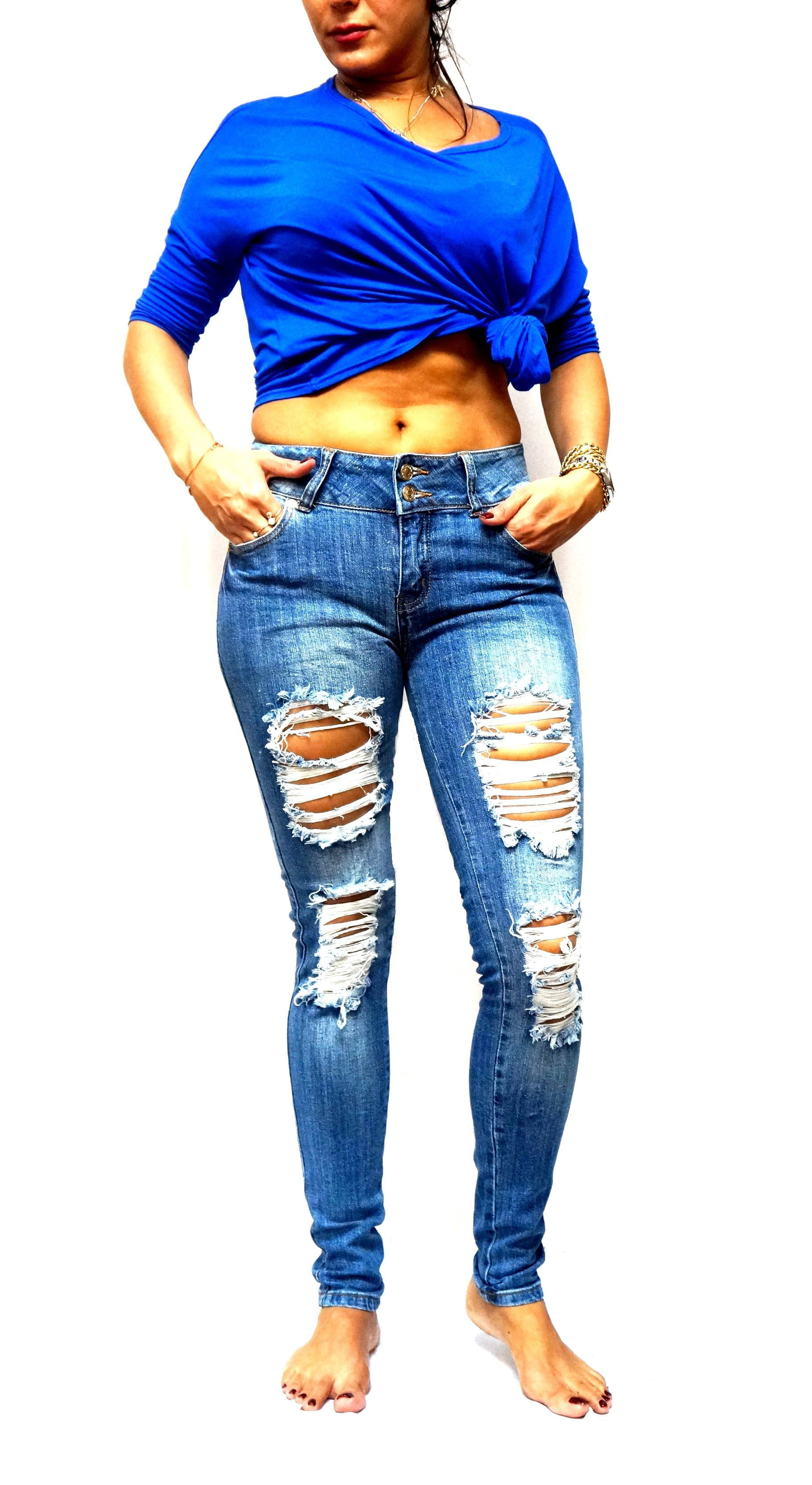 walmart ladies blue jeans