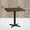 Walnut, variant on Emma + Oliver 30" Square Black Laminate Table Top with 22"x22" Table Height Base