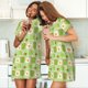 thumbnail image 4 of Fotbe Avocado And Toast Bata de Dormir para Mujer con Estampado, Camisón de Algodón de Manga Corta, Ropa de Dormir Casual, 4 of 6