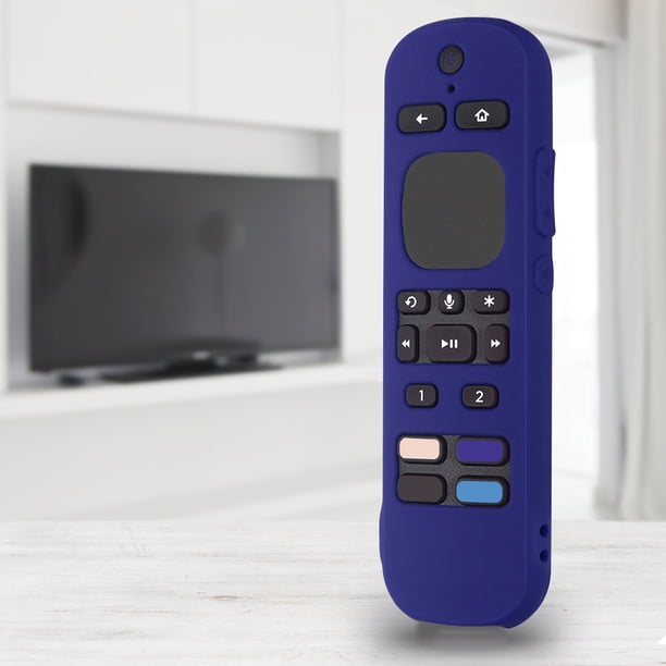 Cubierta de control remoto de silicona suave con cordón antideslizante para Roku Ultra 2022 TV
