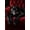 Red, variant on Mudket Black Panther on Red Tufted Armchair Canvas Wall Art, Modern Luxury Wildlife Art Work Print for Living Room Office Entryway Home Decor , Framed Ready to Hang - 12"L x 8"W