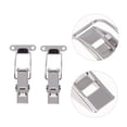 thumbnail image 4 of AURARMLET 2Pcs Lock Plate Buckle Stainless Steel Silver Locking Accessory Cabinet, 4 of 8