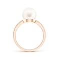 thumbnail image 2 of ANGARA Classic Freshwater Cultured Pearl Solitaire Ring in 14K Rose Gold for Women | June Birthstone, Birthday, Anniversary, Jewelry Gift for Women | Pearl Ring, 2 of 7