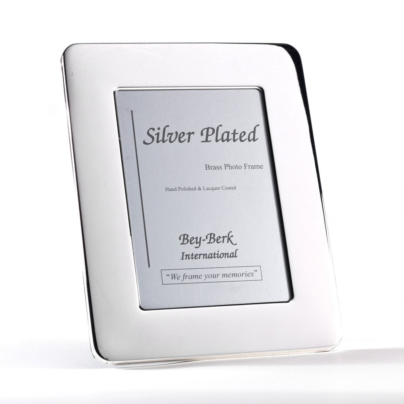 SILVER PLATED HAND POLISHED LCAQUER COATED PHOTO FRAME BLACK SILVER DESIGN 