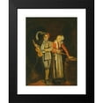 thumbnail image 2 of Jan Miense Molenaer 19x24 Black Modern Framed Museum Art Print Titled - A Boy and a Girl Playing Music by Candlelight, 2 of 5