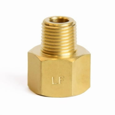 Home Plus 4017345 0.25 FPT x 0.13 in. MPT Brass Reducing Coupling - Pack of 5