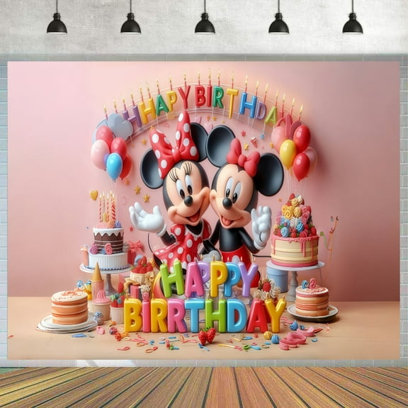 Mickey Theme Party Banner 71*43 inches