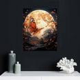 thumbnail image 4 of COMIO Vintage Tree of Life Wall Art Canvas Blue and Yellow Butterfly on Grey Background Paintings Art Prints Creative Artwork Framed for Home Bedroom Dining Room Wall Decoration Ready to Hang, 4 of 4