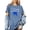 Blue Jean Shirt, variant on Trendy Lions Floral Shirt for Women and Teens Cute Blue Bow Sports Tee Ivory Shirt Adult Medium