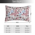 thumbnail image 2 of Goofa Abstract Floral Print Plush Throw Pillow Case, Soft Velvet with Hidden Zipper, Decorative Cushion Cover for Sofa, Bed, Car, and Home Décor-14"x20", 2 of 4